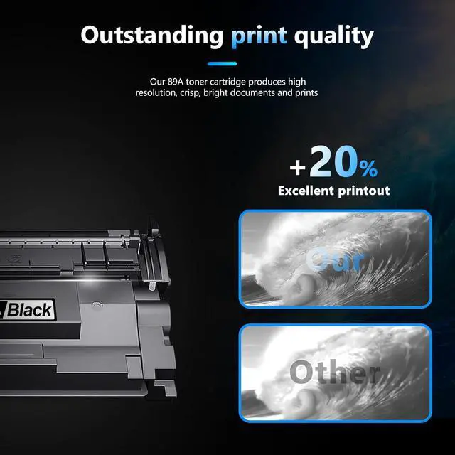 Alt view image 5 of 6 - CF289A 89A Black Toner Cartridge High-Yield 1 Pack: Compatible Replacement for HP 89A CF289A 89X CF289X 89Y for Enterprise M507n M507x M507dn M507dng MFP M528f M528dn Flow MFP M528c M528z Printer