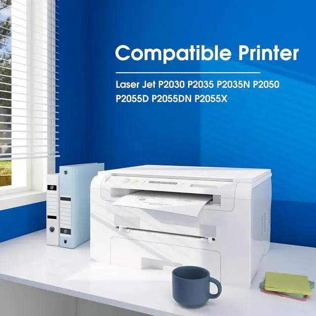 Alt view image 2 of 7 - 05A Black Toner Cartridge P2035 P2055 CE505 Compatible for HP CE505A 05A 05X CE505X Work with HP Laser Jet P2035 P2035N P2055DN 2055DN 2035N P2030 P2050 P2055D P2055X Printer, High Yield, 2 Pack