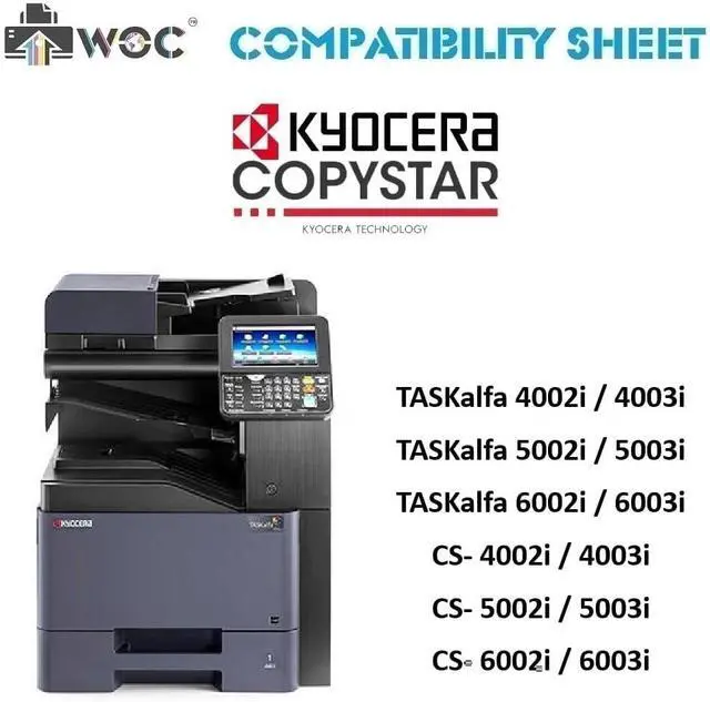 Alt view image 3 of 3 - WOC Compatible Toner Cartridge Replacement for Kyocera TK-6327 (1T02NK0US0) (Black) for Use in TASKalfa & CS- 4002i / 4003i / 5002i / 5003i / 6002i / 6003i