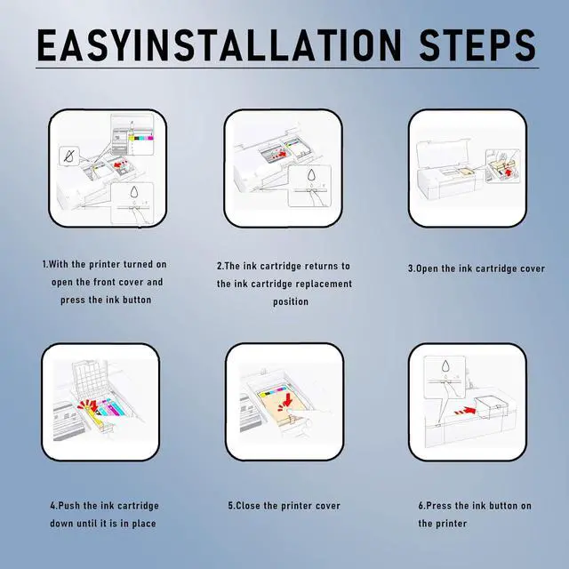 Alt view image 7 of 7 - 962XL 966XL High Yield Ink Cartridge Combo Pack for HP OfficeJet Pro 9015 9012 9014 9016 9018 9019 9022 9025 9026 9027 9028 9029 Printers,Combination Pack