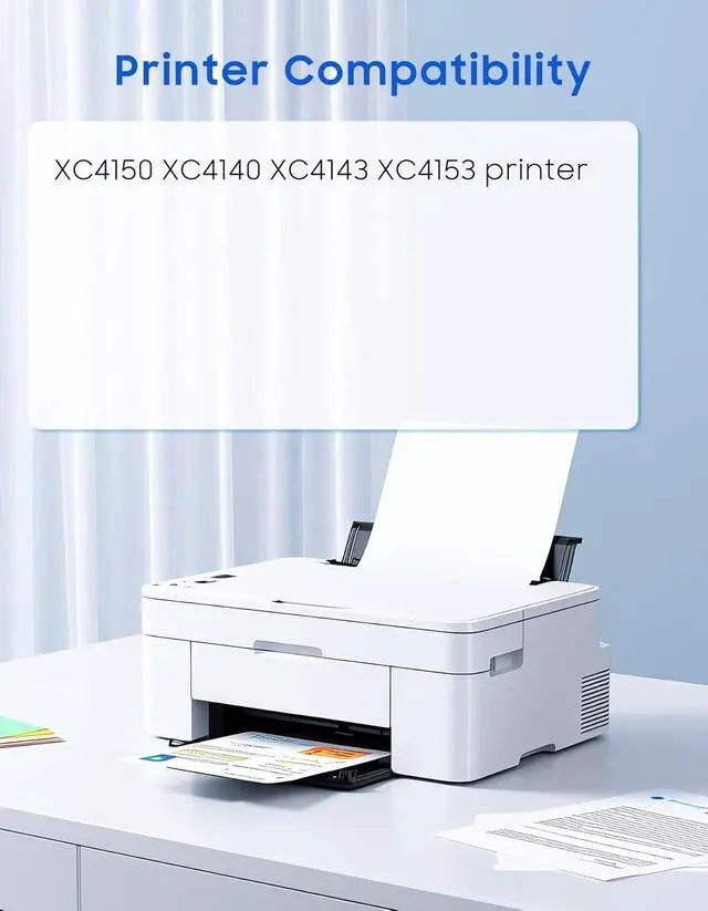 Alt view image 2 of 7 - XC4140 XC4150 Toner Cartridges 24B6717 24B6718 24B6719 24B6720 Replacement for Lexmark XC4150 XC4140 XC4143 XC4153 Printer Ink 4-Pack (Black Cyan Magenta Yellow)