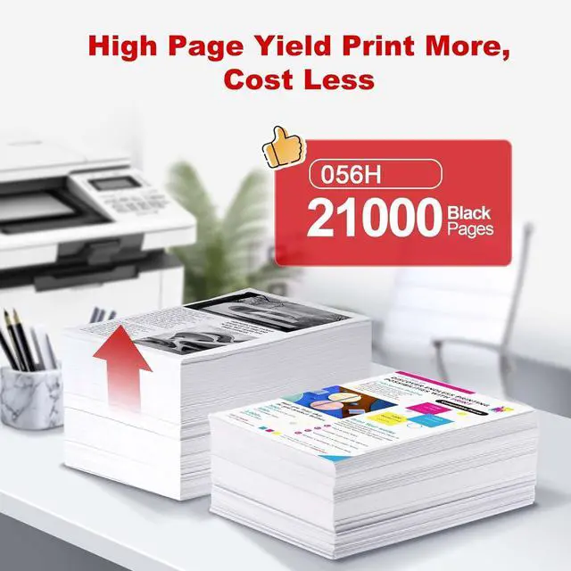 Alt view image 2 of 6 - High Yield 21,000 Pages Compatible Toner Cartridge Replacement for Canon 056H 2169C001 Black (with chip) to use with imageCLASS LBP320 imageCLASS LBP325dn imageCLASS MF540 Series2PK