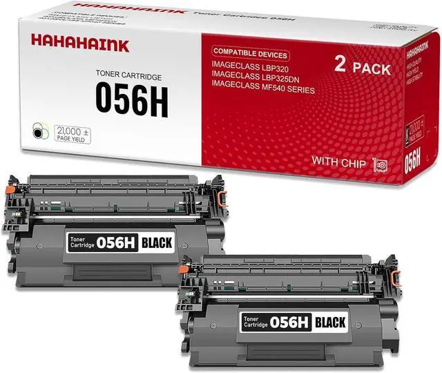 Main image of High Yield 21,000 Pages Compatible Toner Cartridge Replacement for Canon 056H 2169C001 Black (with chip) to use with imageCLASS LBP320 imageCLASS LBP325dn imageCLASS MF540 Series2PK
