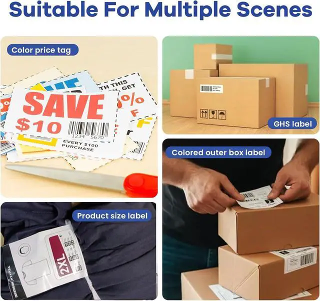 Alt view image 6 of 6 - Remanufactured SJIC22P Ink Cartridges SJIC22P K C M Y Ink Replacement for TM-C3500 Ink Cartridge SJIC22P for Colorworks TM-C3500 TM-C3510 TM-C3520 Printer Ink 4-Pack, Black Cyan Magenta Yellow