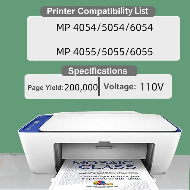Alt view image 2 of 6 - D8694056 D8694016 Fuser Unit Replacement for Ricoh D8694056 D8694016 Fuser Unit Compatible with Ricoh MP 4054 5054 6054 MP 4055 5055 6055 Printers(110V-200K)