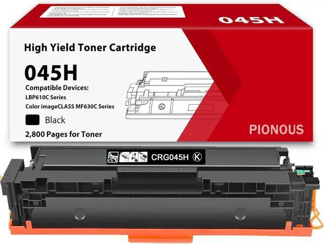 Main image of 045H High Yield Black Toner Cartridge (1-Pack) - Replacement for Canon 045H/045/CRG045H, Compatible with Color imageCLASS LBP612Cdw MF632Cdw MF634Cdw Printers