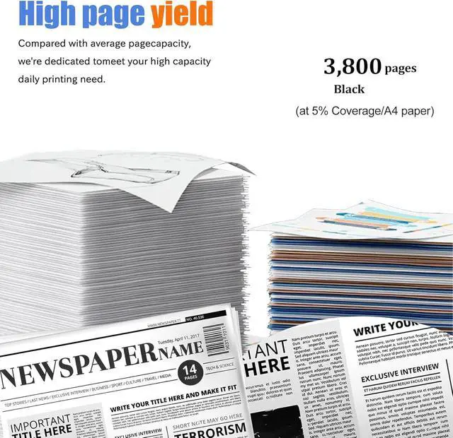 Alt view image 3 of 6 - 1 Pack MLT-D203S(SU911A) Black Toner Cartridge Replacement for Samsung MLT-D203S(SU911A) Work with ProXpress M3370FD M3870FW M4070FR M3320ND M3820DW M4020ND M4072 Series | MLT-D203S