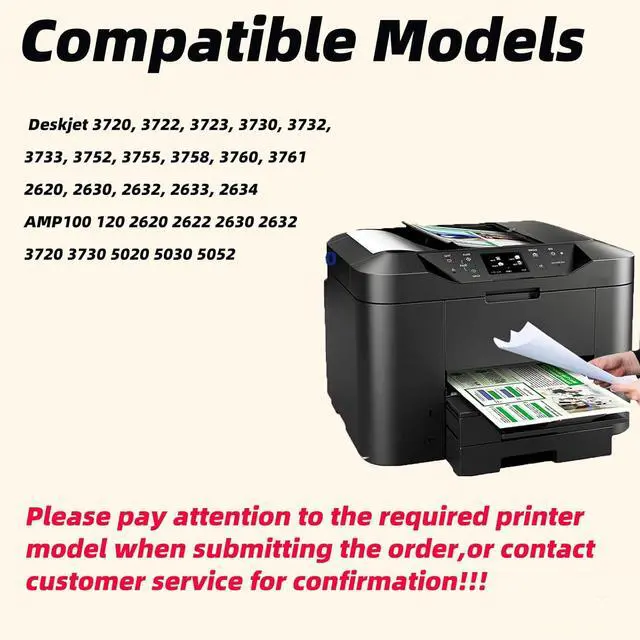 Alt view image 2 of 7 - 304XL Ink Cartridges Compatible for HP 304 304XL Ink Cartridge for HP AMP 100 120 2620 2622 2630 2632 2630 2633 2634 3720 3730 3732 3735 5020 5030 5032 Printers,Combination Pack