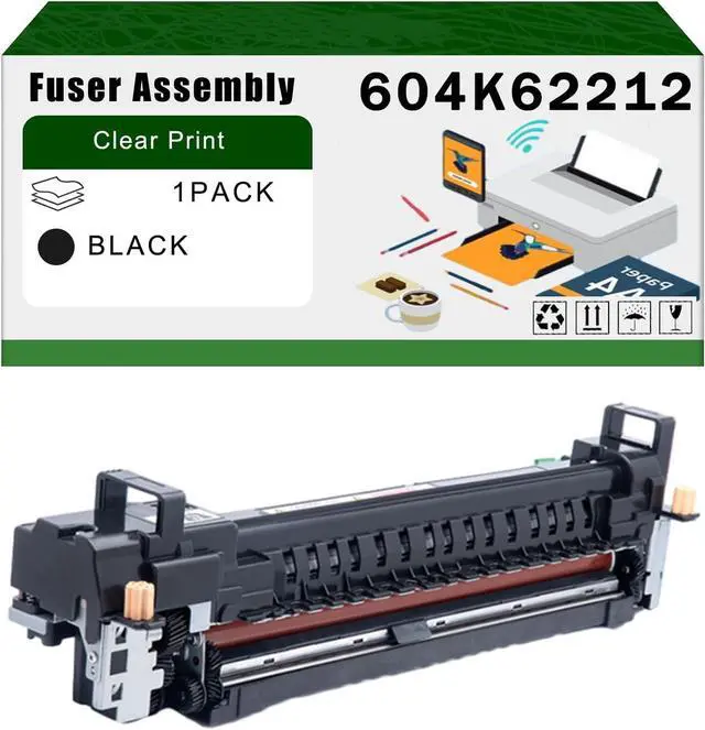 Main image of Compatible for Xerox 604K62212(110V) Fuser Assembly WorkCentre 7545 7556 7845 7855 Printers, High Yield 200000 Pages Bright Clear Colors (1 Pack Black)