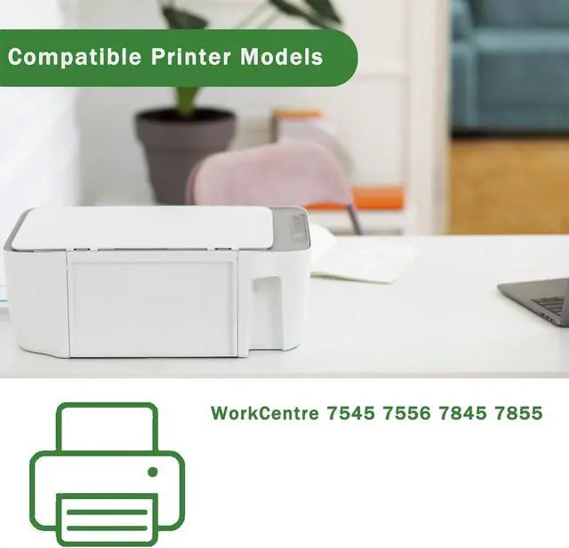 Alt view image 2 of 7 - Compatible for Xerox 604K62212(110V) Fuser Assembly WorkCentre 7545 7556 7845 7855 Printers, High Yield 200000 Pages Bright Clear Colors (1 Pack Black)