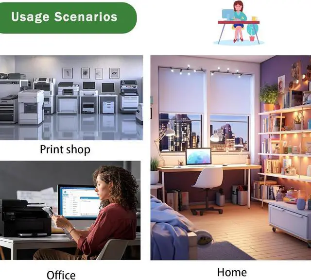 Alt view image 7 of 7 - Compatible for Xerox 604K62212(110V) Fuser Assembly WorkCentre 7545 7556 7845 7855 Printers, High Yield 200000 Pages Bright Clear Colors (1 Pack Black)