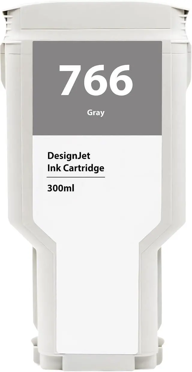 Alt view image 2 of 7 - 766 Gray Ink Cartridge 300-ml P2V93A 766 G Ink Replacement for HP 766 Ink Cartridge for DesignJet XL 3600 Series Printer Ink 1-Pack