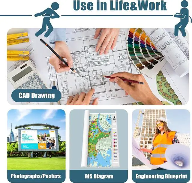 Alt view image 6 of 7 - 1-Pack 843A Remanufactured Ink Balck Replacement for HP 843a C1Q57A Ink Cartridge Work with HP PageWide XL 4000 4100 4500 4600 5000 Wide Format Printers, High Yield 843A Ink 400ml BK