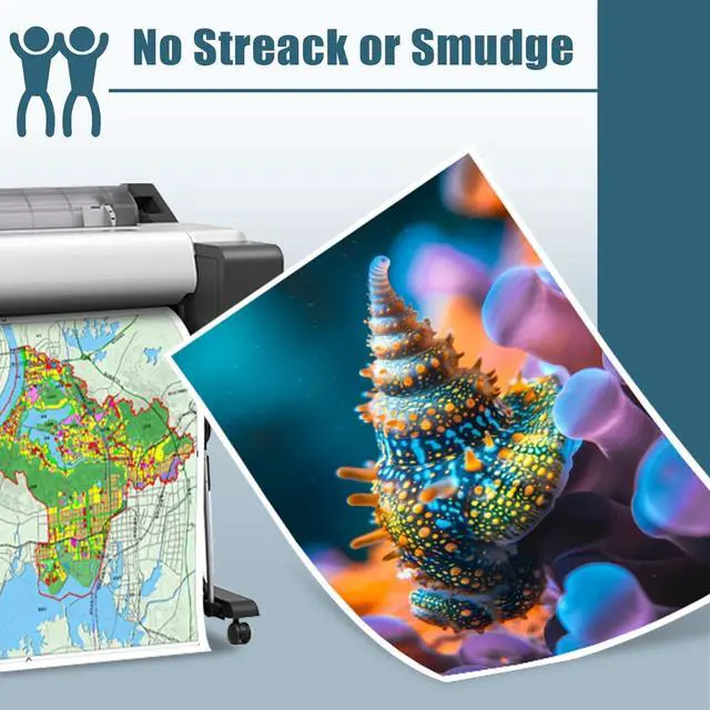 Alt view image 7 of 7 - 1-Pack 843A Remanufactured Ink Balck Replacement for HP 843a C1Q57A Ink Cartridge Work with HP PageWide XL 4000 4100 4500 4600 5000 Wide Format Printers, High Yield 843A Ink 400ml BK