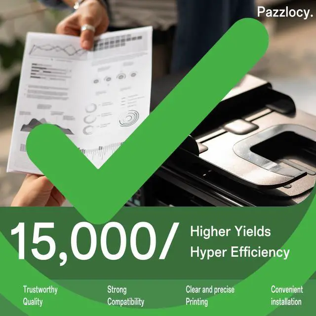 Alt view image 3 of 6 - 56F1H00 Toner Cartridges Compatible for Lexmark 56F1H00 56F1000 High Yield Black Toner for MS321, MS421, MS521, MS621, MS622, MX321, MX421, MX521, MX522, MX622 Laser Printer15000 Pages