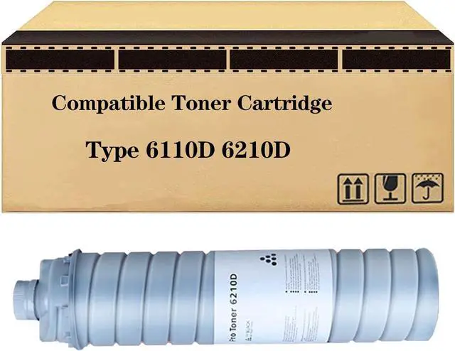 Main image of Type 6110D 6210D Replacement Toner Cartridges, Compatible for Ricoh MP5500 MP6000 SP9100 AP900 MP6002 MP7502 MP8001 MP9001 IM7000 IM8000 Printers 1 Black
