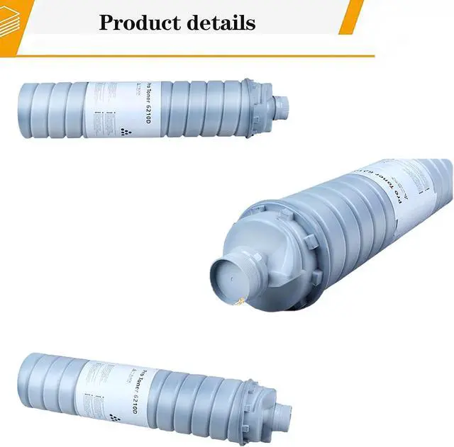 Alt view image 5 of 7 - Type 6110D 6210D Replacement Toner Cartridges, Compatible for Ricoh MP5500 MP6000 SP9100 AP900 MP6002 MP7502 MP8001 MP9001 IM7000 IM8000 Printers 1 Black