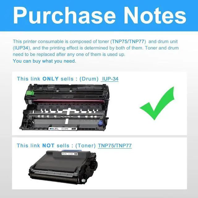 Alt view image 3 of 7 - LCL Remanufactured IUP-34 IUP34 IUP-37 IUP37 (ACEY01D) Imaging Drum Unit Replacement for Konica Minolta Bizhub 4000i 4020i 5000i 5020i Printer (Black 1-Pack)