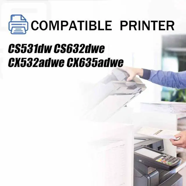 Alt view image 2 of 7 - 75M10K0 75M10C0 75M10M0 75M10Y0 CS531 Toner Cartridge Compatible for Lexmark CS531dw CS632dwe CX532adwe CX635adwe Printers, 3,000 Pages Black 2,000 Pages Color One Set