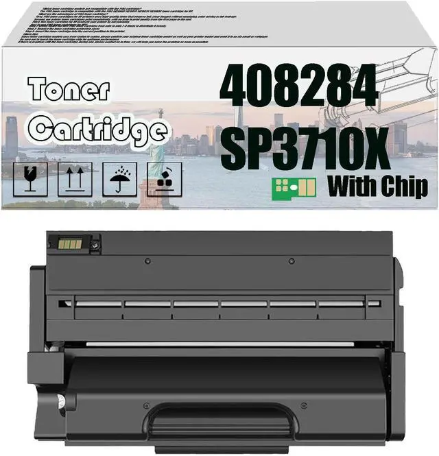 Main image of 408284 SP3710X Toner Cartridge, Compatible for Ricoh M 320F P 311 SP 3710DN SP 3710SF PrintersHigh Print Volume with Chip 1 pcs