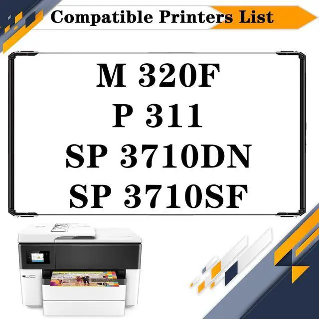 Alt view image 2 of 7 - 408284 SP3710X Toner Cartridge, Compatible for Ricoh M 320F P 311 SP 3710DN SP 3710SF PrintersHigh Print Volume with Chip 1 pcs