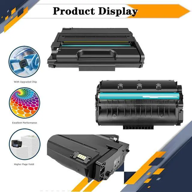 Alt view image 5 of 7 - 408284 SP3710X Toner Cartridge, Compatible for Ricoh M 320F P 311 SP 3710DN SP 3710SF PrintersHigh Print Volume with Chip 1 pcs