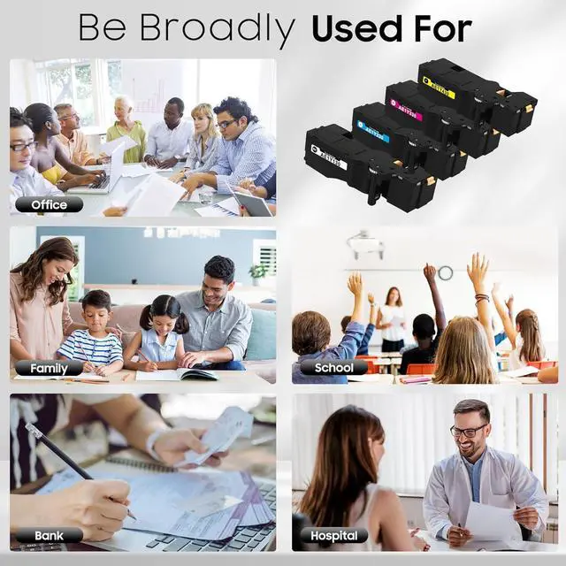 Alt view image 6 of 6 - TNP92 TNP93 Toner Cartridge High Capacity Replacement for Konica Minolta TNP92K TNP92C TPN92M TNP92Y (AE1Y130 AE1Y430 AE1Y330 AE1Y230) Toner for Bizhub C3120i Printer (4-Pack, BK/C/M/Y)