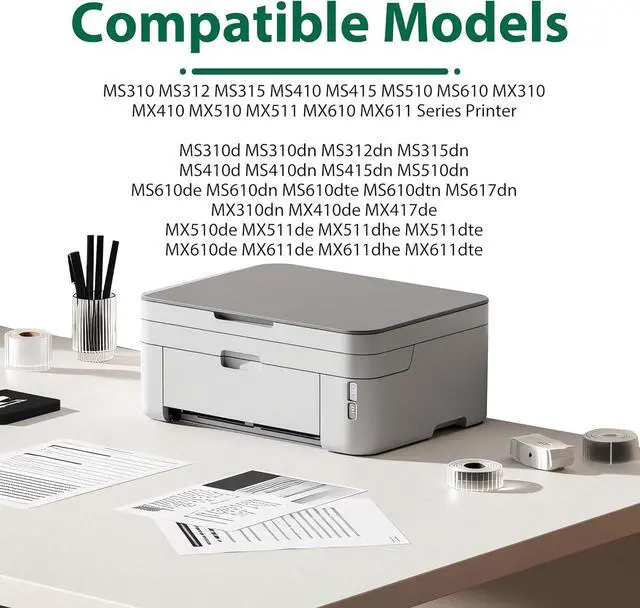 Alt view image 3 of 6 - 50F0Z00 Imaging Unit Replacement for Lexmark 50F0Z00 Drum Unit for MS310 MS312 MS315 MS410 MS415 MS510 MS610 MX310 MX410 MX510 MX511 MX610 MX611 Series Printer Imaging Drum Unit, 1-Pack 50F0ZA0 500Z