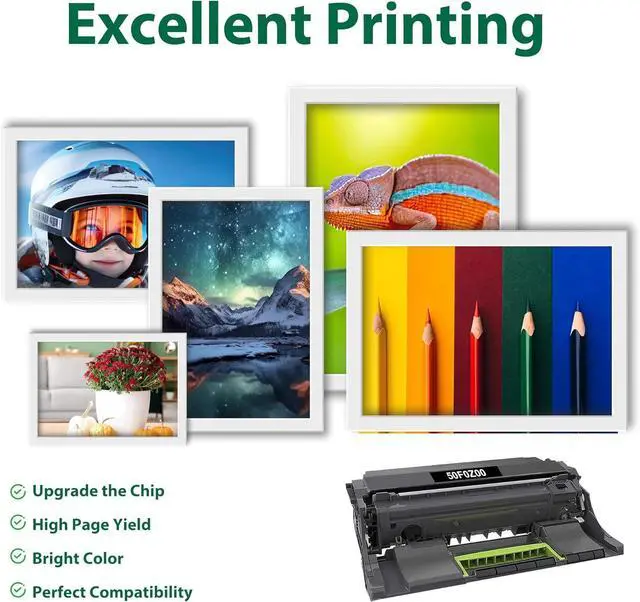 Alt view image 4 of 6 - 50F0Z00 Imaging Unit Replacement for Lexmark 50F0Z00 Drum Unit for MS310 MS312 MS315 MS410 MS415 MS510 MS610 MX310 MX410 MX510 MX511 MX610 MX611 Series Printer Imaging Drum Unit, 1-Pack 50F0ZA0 500Z