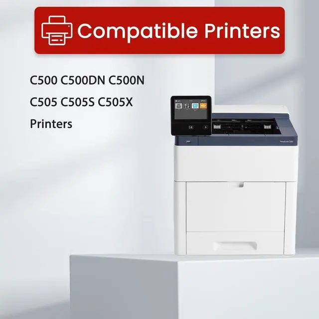 Alt view image 2 of 6 - Versalink C500 C505 Imaging Unit (with New Chip) Replacement for Xerox C500 C505 108R01484 108R01481 108R01482 108R01483 for C500N C500DT C500DN C505DN Printers, 4-Pack C505 Imaging Cartridges