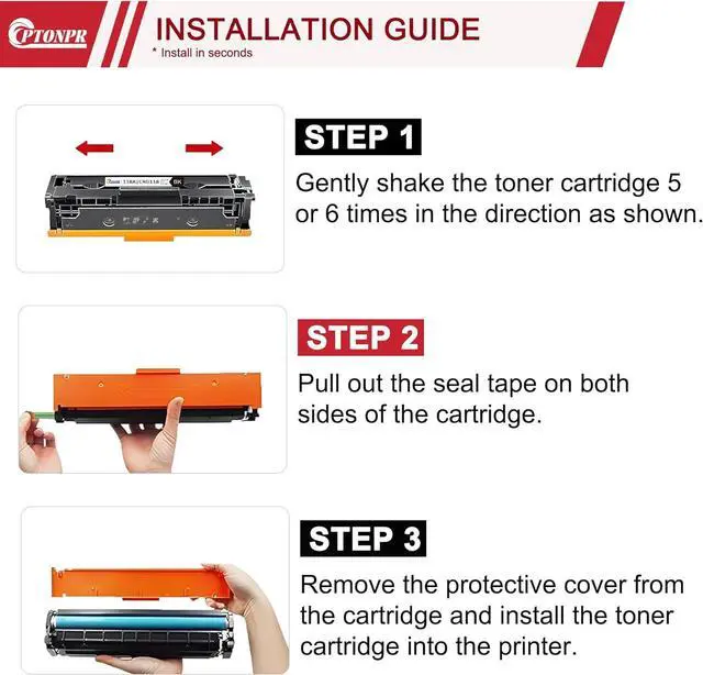 Alt view image 7 of 7 - 118 Toner Cartridge Replacement for Canon 118 Toner Cartridge CRG118 Color imageCLASS MF8580Cdw MF8380Cdw MF8350Cdn MF726Cdw Color imageCLASS LBP7600C Printer, 4 Pack Black/Cyan/Magenta/Yellow