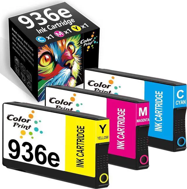 Main image of ColorPrint Compatible 936e Color Ink Cartridge Replacement for Hp 936e 936XL 936 for Office Jet 9122e Office-Jet Pro 9110b 9125e 9128e 9130b 9135e Wide Format 9730e Printer (3-Pack, High Yield, C,M,Y)