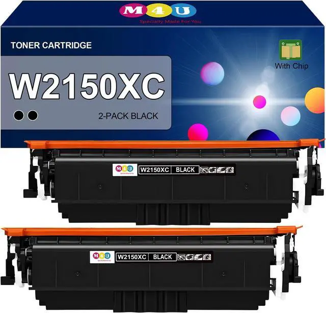 Main image of W2150XC Compatible for W2150XC Toner Cartridges Set, Compatible with Color Laser Jet Pro MFP 4301 4302 4303 Series Printers(2 Pack, Black)