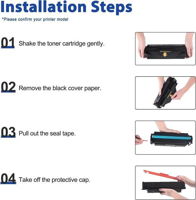Alt view image 6 of 7 - 305A Toner Cartridge 4-Pack (Black Cyan Magenta Yellow) Replacement for HP 305A CE410A CE411A CE412A CE413A, Works with Pro 300 M351 MFP M375 Pro 400 M451 MFP M475 Printer | CE305AQ1
