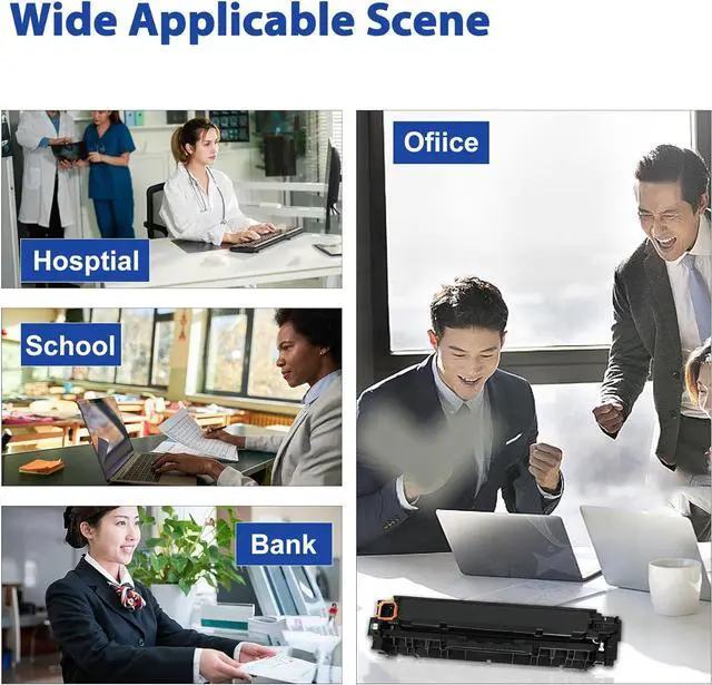 Alt view image 7 of 7 - 305A Toner Cartridge 4-Pack (Black Cyan Magenta Yellow) Replacement for HP 305A CE410A CE411A CE412A CE413A, Works with Pro 300 M351 MFP M375 Pro 400 M451 MFP M475 Printer | CE305AQ1