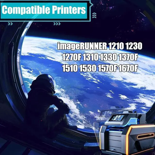 Alt view image 2 of 7 - Compatible for Canon imageRUNNER 1210 1230 1270F 1310 1330 1370F 1510 1530 1570F 1670F Printers, GPR-10 7814A003 Toner Cartridge, Ultra-High Print Page Count with Chip 5300 Pages (Black)