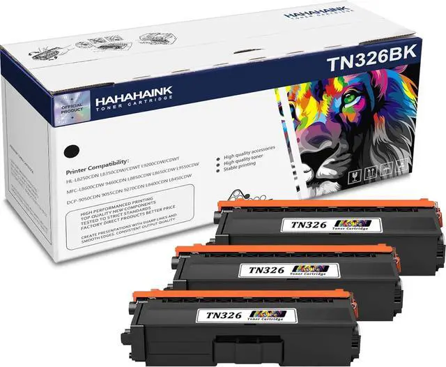Main image of 3 Pack TN326 Black Toner Cartridge Replacement for Brother HL-L8250CDN L8350CDW/CDWT L9200CDW/CDWT MFC-L8600CDW 9460CDN L8850CDW L8650CDW L9550CDW DCP-9050CDN 9270CDN L8400CDN L8450CDW Printer(3BK)