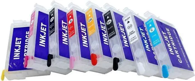 Alt view image 2 of 5 - 8Color T1590-T1599 Refill Ink Cartridge with ARC Chip for Epson Stylus Photo R2000 Printer