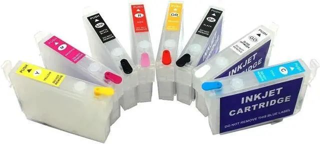 Alt view image 4 of 5 - 8Color T1590-T1599 Refill Ink Cartridge with ARC Chip for Epson Stylus Photo R2000 Printer
