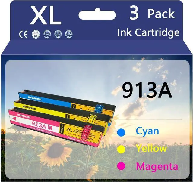 Main image of 913A High Yield Ink Cartridges for HP 913A Ink Cartridges High Performance Replacement Parts Work for HP PAGEWIDE X352DW X377DW PRO X452DW X452DN X477DW X477DN Printers,Color