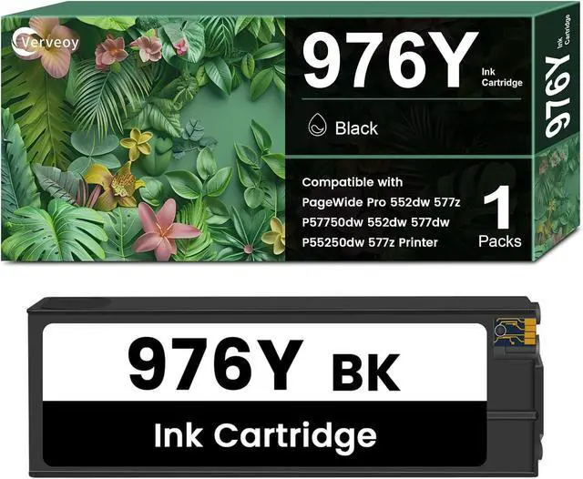 Main image of 976Y L0R08A Remanufactured Black PageWide Cartridge Replacement for HP 976Y L0R08A Ink Cartridge for Pagewide Pro 552dw 552dn 577dw 577z Managed P55250dw P57750dw (1-Pack, Black)