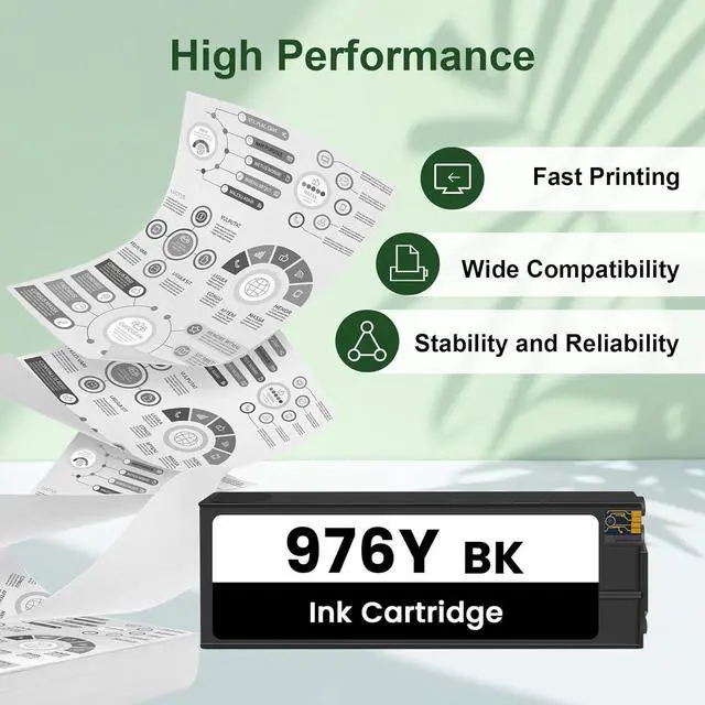 Alt view image 4 of 6 - 976Y L0R08A Remanufactured Black PageWide Cartridge Replacement for HP 976Y L0R08A Ink Cartridge for Pagewide Pro 552dw 552dn 577dw 577z Managed P55250dw P57750dw (1-Pack, Black)
