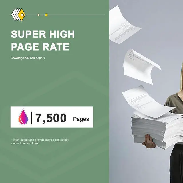 Alt view image 3 of 6 - 78C1UY0 Yellow Toner Cartridge (1-Pack) - Drwn Compatible 78C1UY0 High Yield Toner Cartridge Replacement for Lexmark CX625ade CS521dn CS622de CX622ade CX625adhe Printer