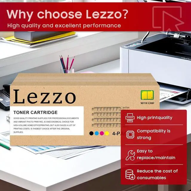 Alt view image 6 of 7 - Lezzo GPR61 GPR-61 Toner Cartridge 4-Pack 3763C003AA 3764C003AA 3765C003AA 3766C003AA Toner Replacement for Canon GPR61 Toner for ImageRUNNER Advance DX C5840i C5850i C5860i C5870i Printer