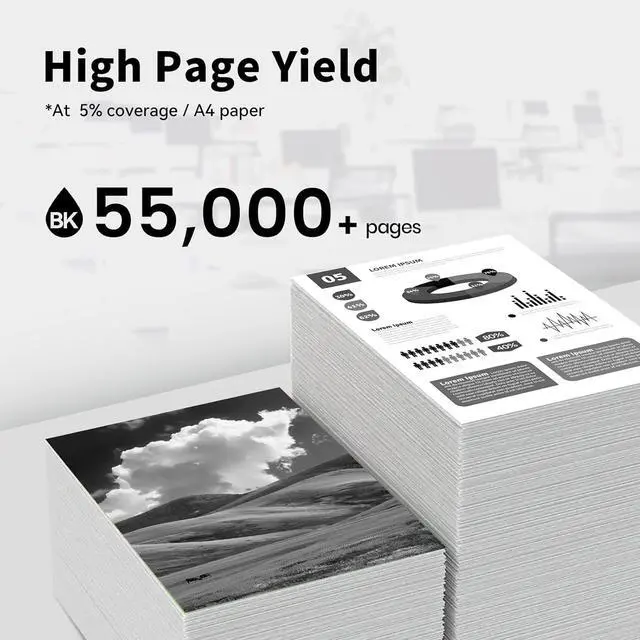 Alt view image 3 of 6 - 58D1U00 Black Ultra High Yield Toner Cartridge Replacement for Lexmark 58D1U00 Toner Cartridges for MS725 MS823 MS824 MS825 MS826 MX722 MX725 MX822 MX824 MX826 Printer Ink (1 Pack, 55000 Pages)