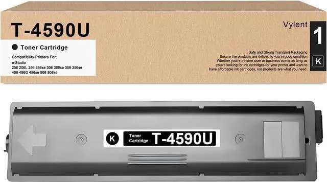 Main image of T-4590U Toner Cartridge Black T-4590 T4590 T4590U Toner Replacement for Toshiba T-4590U Toner for e-Studio 206 206L 256 256se 306 306se 356 356se 456 456G 456se 506 506se Printer [36,600 Pages]