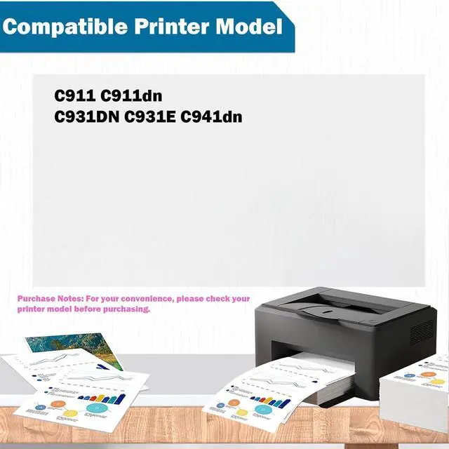 Alt view image 2 of 7 - 45531502 Waste Toner Container High-Yield Replacement Compatible for OKI C911 C911dn C931DN C931E C941dn Printer (1Pack)