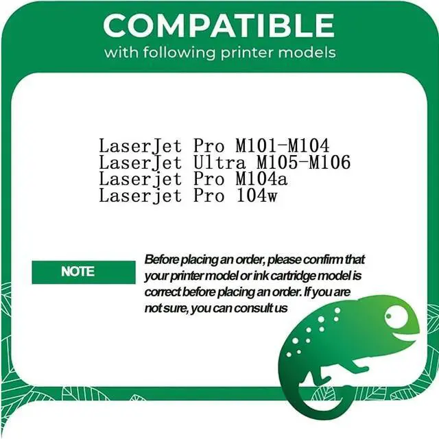 Alt view image 2 of 7 - M101-M106 Toner Cartridge Replacement for HP M101-M106 Toner Cartridge,Fit with Laserjet Pro M101-M104 Pro M104a Pro 104w Ultra M105-M106 Printers,1600 Pages,Black-2 Pack