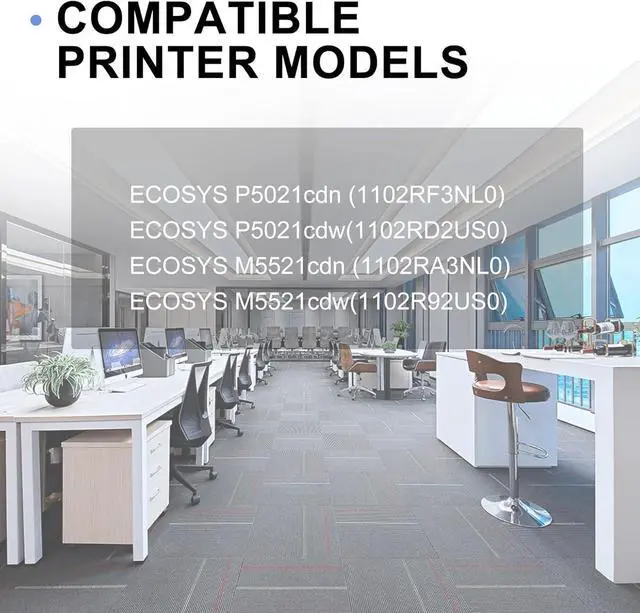 Alt view image 2 of 6 - 1 Pack TK-5232Y Yellow Toner Cartridge, Compatible for Kyocera TK-5232Y 1102R92US0 Toner Replacement for ECOSYS P5021cdn ECOSYS P5021cdw ECOSYS M5521cdn ECOSYS M5521cdw Printer