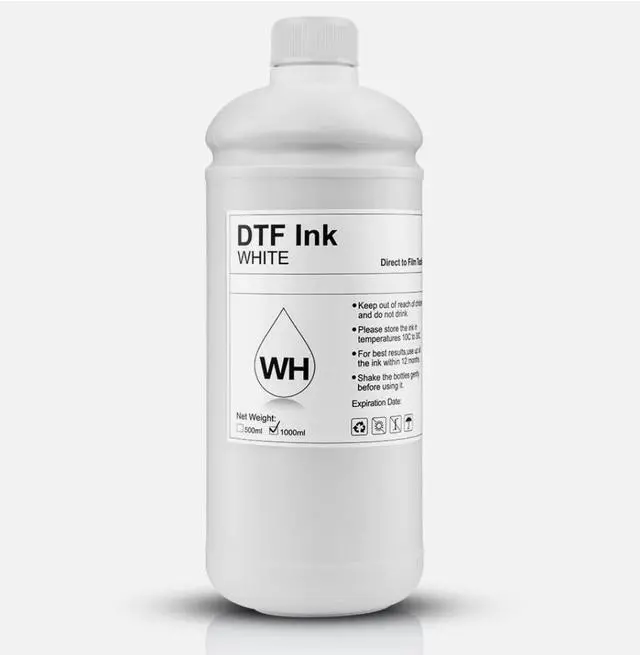 Alt view image 3 of 3 - 1000ml White Sediment-Free DTF Ink for XP600 DX7 DX5 5113 1430 I1600 I3200 WF4720 XP600 L805 L1800 Printers